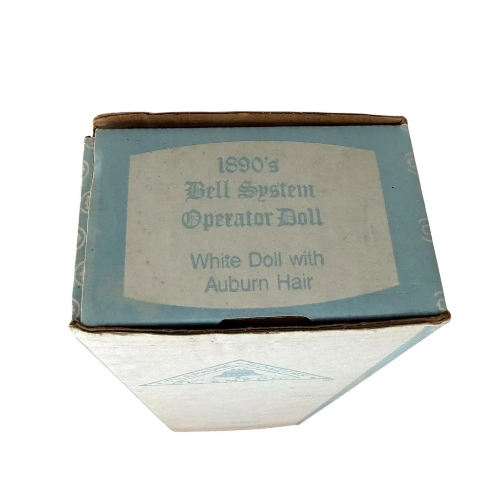 Vtg 1890s Bell System Operator Doll Telephone Pioneers of America Auburn Hair‎